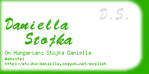 daniella stojka business card